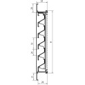 Grille d'aération Renson – lamelles de grille 30 x 30 cm | pour mur de fixation | avec moustiquaire | Aluminium Argent Anodisé
