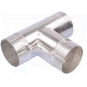 Té 90° Aluminium diamètre 90mm - compatible Ubbink 0371264 ou Burgerhout 40.045.02.01
