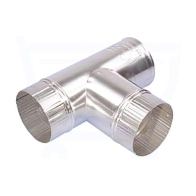 Té 90° Aluminium diamètre 90mm - compatible Ubbink 0371264 ou Burgerhout 40.045.02.01