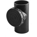 Te Tuyau de nettoyage Wavin 75/75 HT-PE 88,5° avec bouchon
