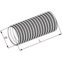 Tuyau flexible en alliage d'aluminium de 85 mm - Tuyau de sortie d'air résistant à la chaleur…