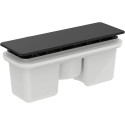 Ideal Standard Ultra Flat New Ensemble Bonde et Cache Bonde Rectangulaire pour Receveur de Douche Finition Noir mat T4493V3…