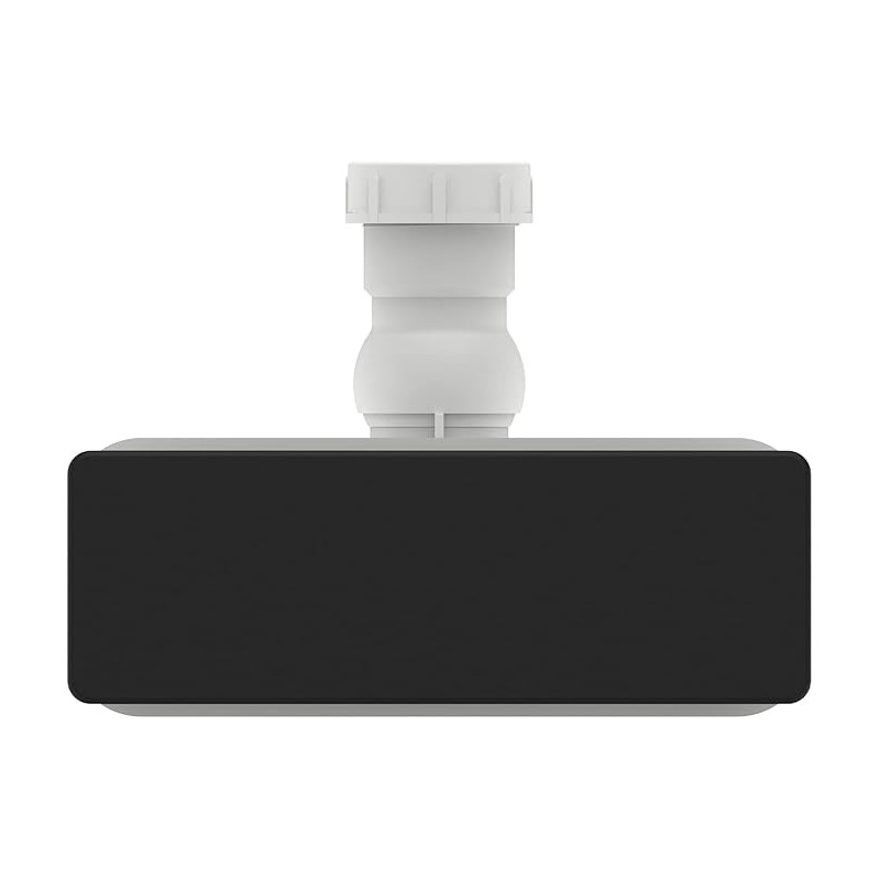 Ideal Standard Ultra Flat New Ensemble Bonde et Cache Bonde Rectangulaire pour Receveur de Douche Finition Noir mat T4493V3…