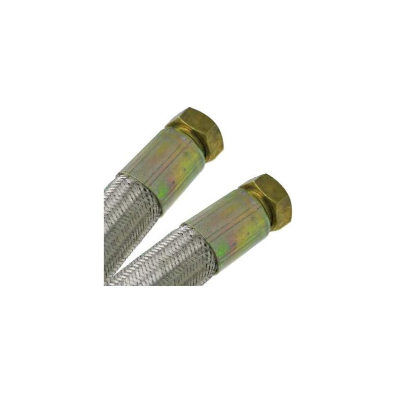 FLEXIBLE ACIER GALVA 100CM FEMELLE-FEMELLE 3/4