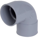 coude pvc - femelle / femelle - 87 degrés30 - diamètre 125 mm - nicoll cx88