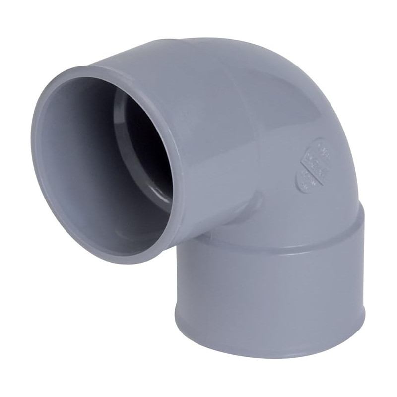 coude pvc - femelle / femelle - 87 degrés30 - diamètre 125 mm - nicoll cx88
