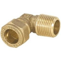 Comisa 22x3/4" M Coude 90° de transition à compression