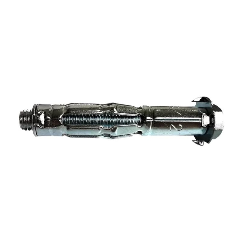 fischer - Cheville métallique pour placo HM 8x65 avec vis à tête hexagonale/Boîte de 50 563460, Gris