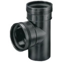 Raccord Wavin Wafix PP 75 x 75 x 75 mm MFF pièce T 88,5° noir
