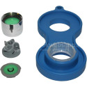 De Beer formeurs de jet de mousse/Set économie d'eau 2 Perlator M24x1-7,5 L +clé+2xInsert 7L -Connexion : Filetage interne métri