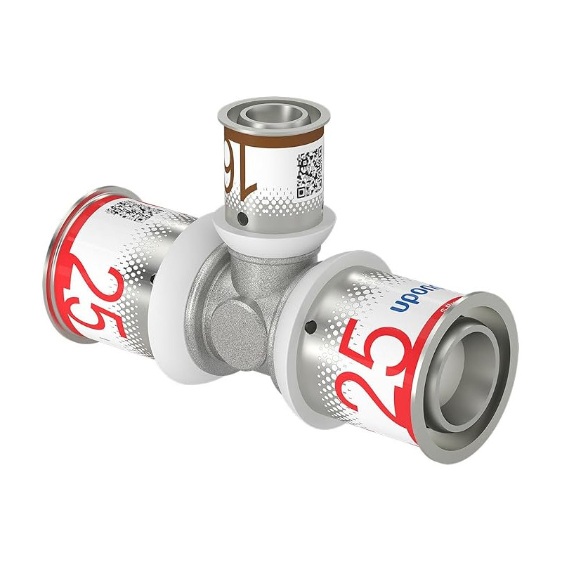 Uponor S-Press PLUS MLC Té réduit 25 x 16 x 25 mm