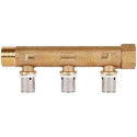 Collecteur avec raccords intégrés mâle-femelle 3/4“ radial à sertir - 4 dérivations - Diamètre PER 10 X 12 - PB tub